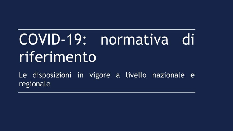 Covid-19: riepilogo normativa in vigore dal 20 aprile