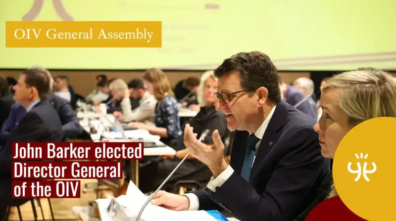 John Barker elected next Director-General of OIV