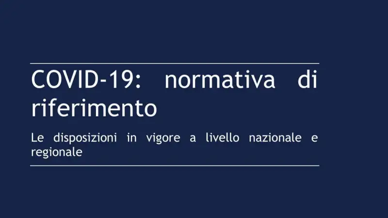 Covid-19: riepilogo normativa in vigore al 29 marzo 2020