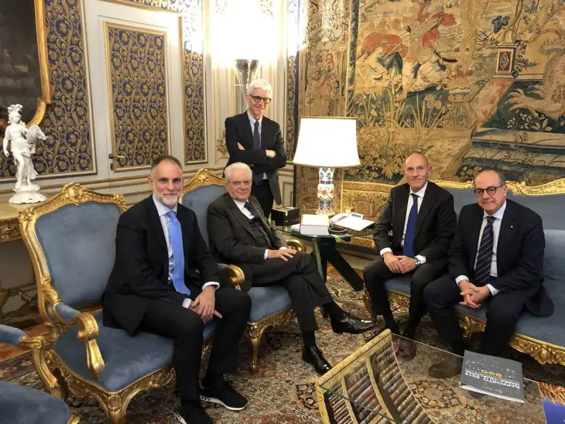 Cesare Mazzetti con Fondazione Qualivita incontra il Presidente della Repubblica italiana Sergio Mattarella
