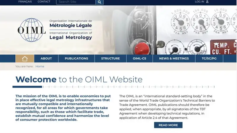 Nuovo sito per l'Organizzazione internazionale di metrologia legale