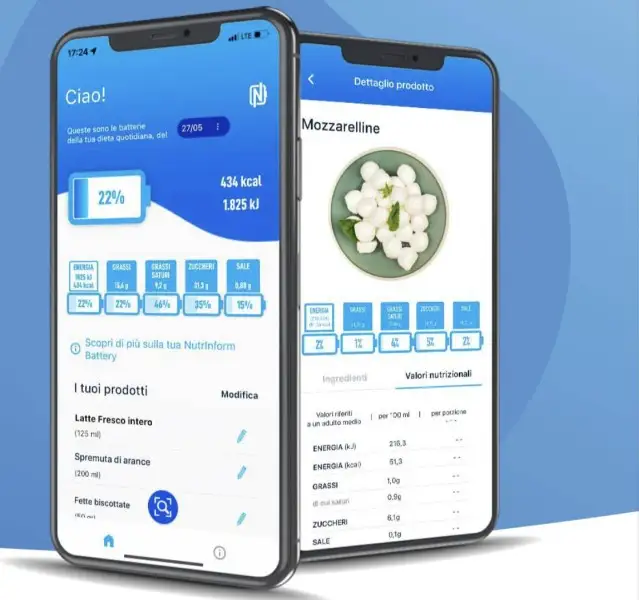 NutrInform Battery, arriva l&rsquo;app da usare tutti i giorni per un consumo consapevole