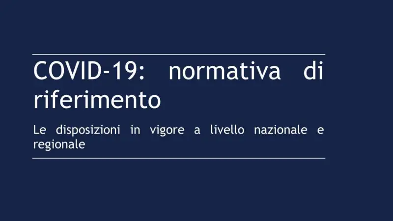 Covid-19: riepilogo normativa in vigore al 1 aprile 2020