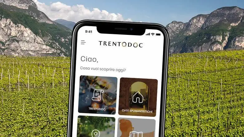 Trentodoc: in un&rsquo;app tutto il mondo delle bollicine di montagna