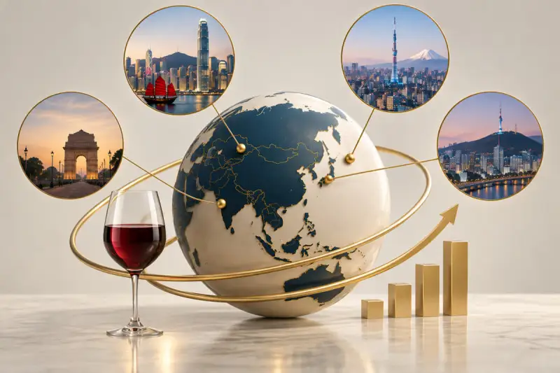 Vino in Asia: i mercati promettenti da Hong Kong a Seul