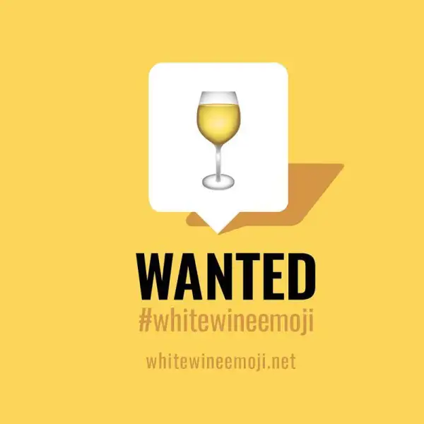 Finalmente in arrivo la White Wine Emoji, l'icona del vino bianco