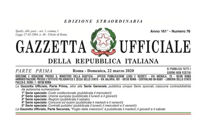Ecco le nuove misure urgenti per contenere l'epidemia e l'elenco delle attivit&agrave; che restano in funzione