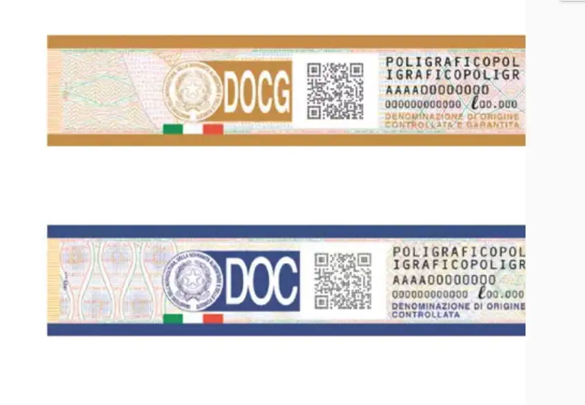 Nuove fascette per DOC e Docg: tricolore e QR code