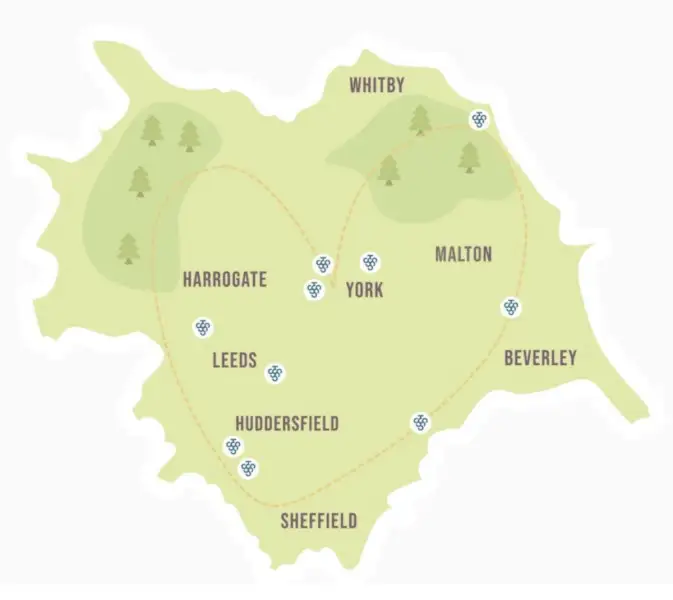 Lo Yorkshire scopre l&rsquo;enoturismo e inaugura un &ldquo;wine trail&rdquo;
